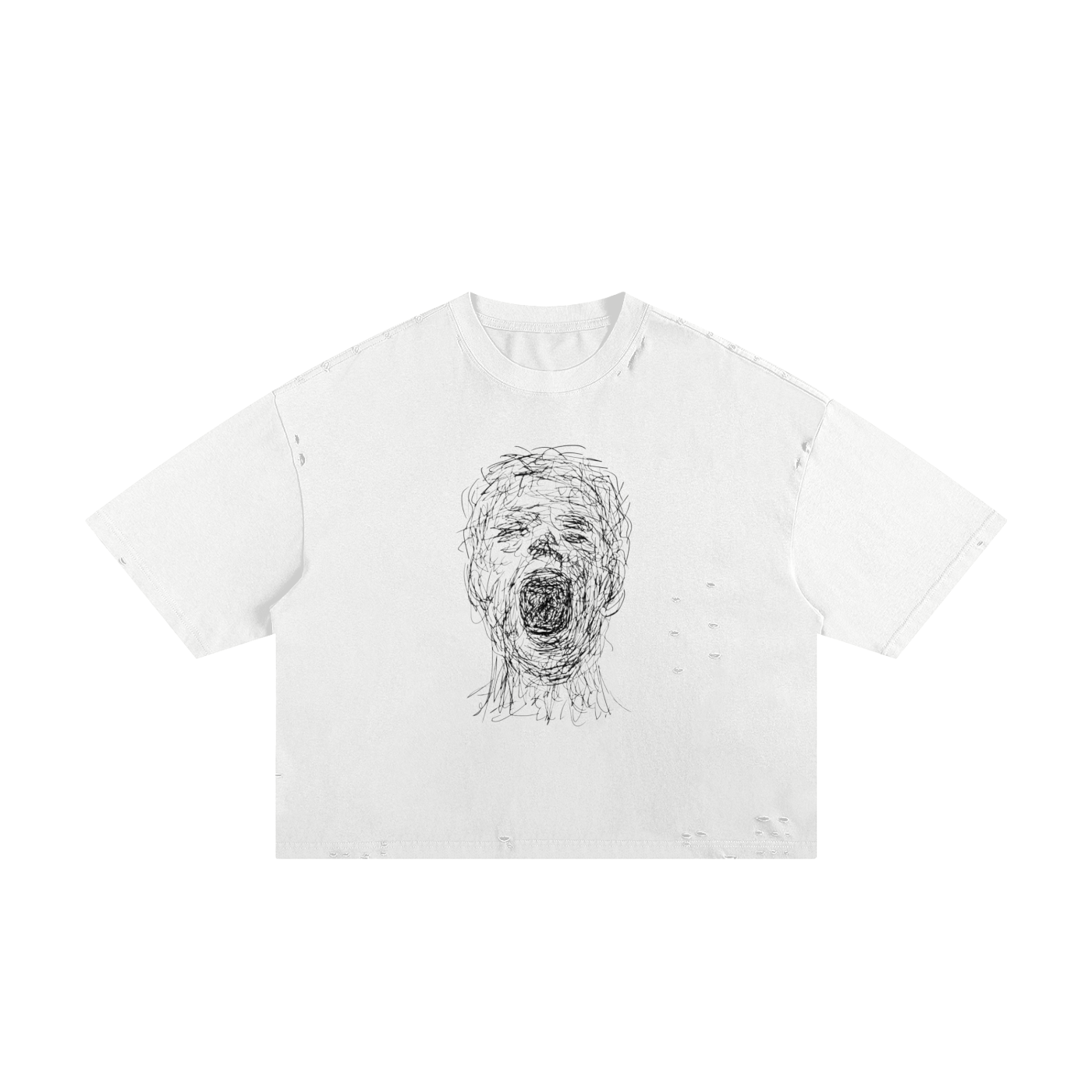 Classic Frayed Boxy Tee